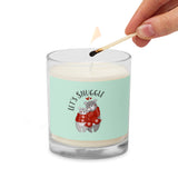 Candle, let's snuggle candle, Glass jar soy wax candle, gift for her, Christmas decoration