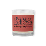 CANDLE Believe in the magic of Christmas, festive candle Glass jar soy wax unscented candle, gift for her, housewarming gift, Christmas gift