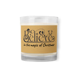CANDLE Believe in the magic of Christmas, festive candle Glass jar soy wax unscented candle, gift for her, housewarming gift, Christmas gift