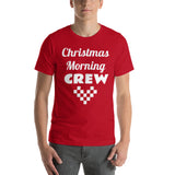 Christmas morning crew tshirt, family holiday photo, family group photo shirt, Short-Sleeve Unisex T-Shirt Short-Sleeve Unisex T-Shirt
