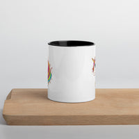 Unicorn Mug with Color Inside, cheery unicorn mug design