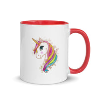Unicorn Mug with Color Inside, gift for girls, birthday gift, unicorns