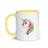 Unicorn Mug with Color Inside, gift for girls, birthday gift, unicorns