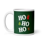 MUG,HO HO HO mug, White glossy mug, Christmas, Holiday mug, cheery mug gift idea for morning coffee/hot chocolate/ mugs.
