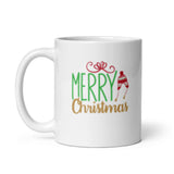 MUG, Merry Christmas Hat, Christmas mugs, gift cup mug, White glossy mug, cup, Christmas mug, gift, White glossy mug
