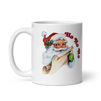 MUG, Vintage Santa face Ho Ho Ho, Christmas mugs, faith based gift cup mug, White glossy mug, cup, religious mug, gift, White glossy mug copy