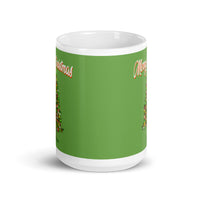 MUG, Merry Christmas with tree, Christmas mug, gift cup, White glossy mug, cup, Christmas mug, gift, White glossy mug