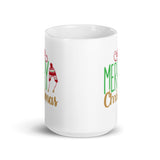 MUG, Merry Christmas Hat, Christmas mugs, gift cup mug, White glossy mug, cup, Christmas mug, gift, White glossy mug