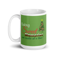 MUG, Baking sweet memories  with tree, Christmas mug, gift cup, White glossy mug, cup, Christmas mug, gift, White glossy mug