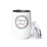TUMBLER, MAID OF HONOR, Wine tumbler, Wedding Day, Bachelorette Party, Bridal shower,